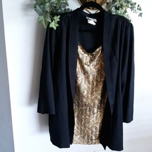 Black jacket w/ built in tank top size XL